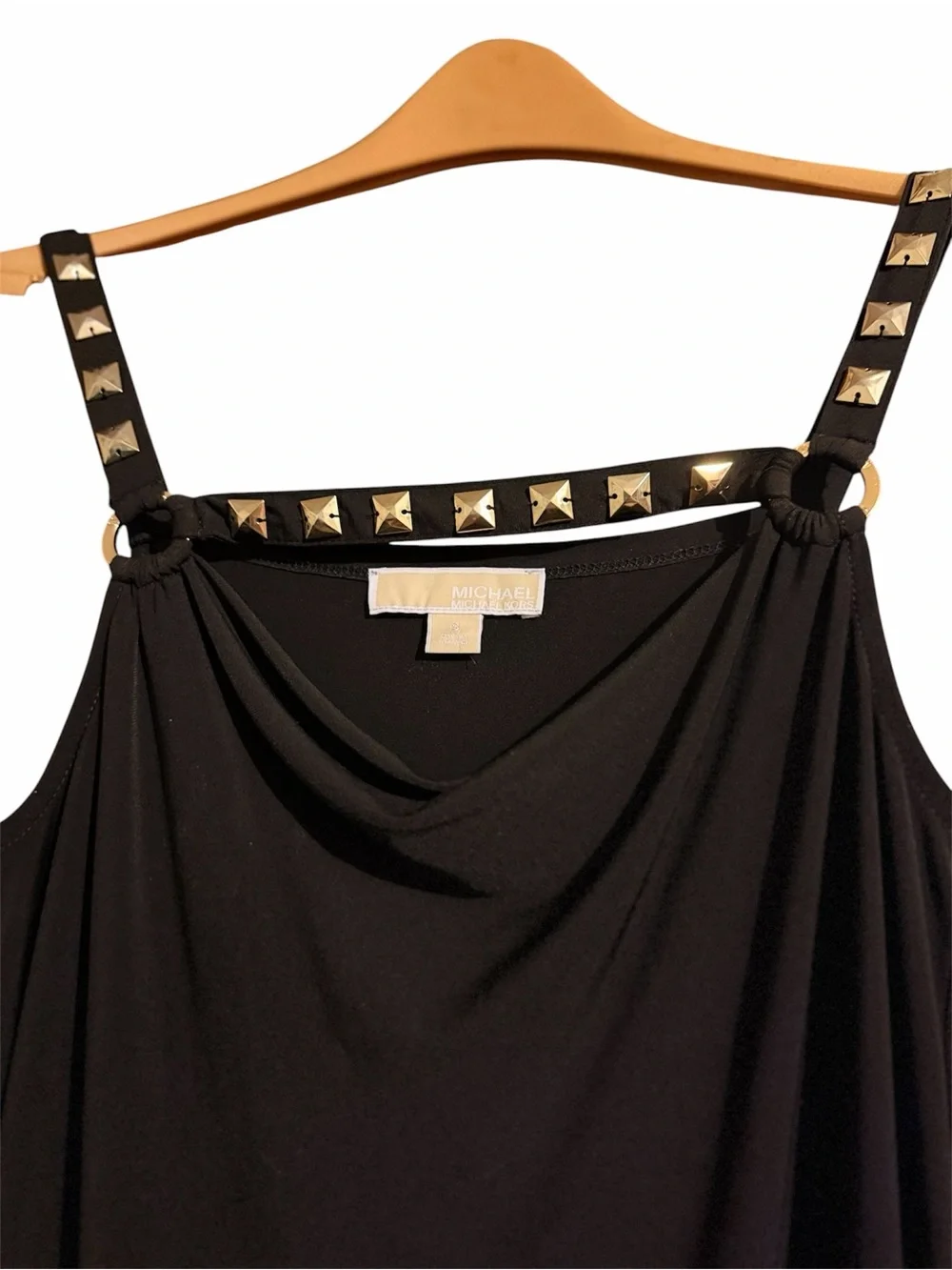 Michael Kors Black Dress with Stud Straps - Picture 4 of 5